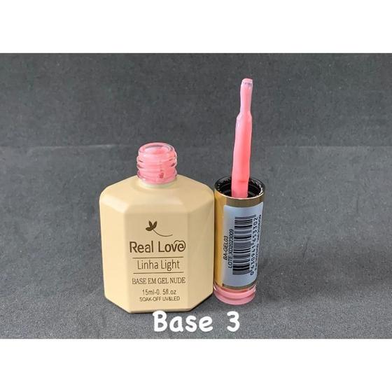 Imagem de Base em Gel com Cor Para Unhas Em Gel Uv/Led 15ml Real Love