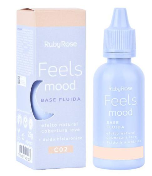 Imagem de Base Fluída Feels Mood 25ml - Ruby Rose