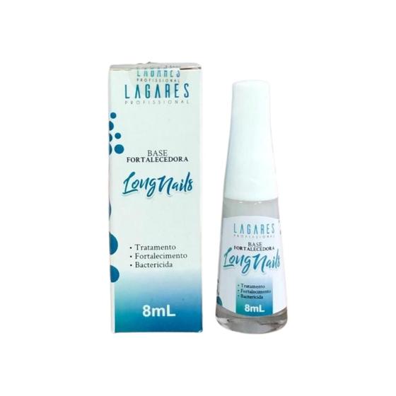 Base Fortalecedora de Unhas Sem Formol Long Nails Lagares - Base de ...
