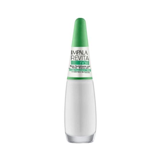 Imagem de Base Impala Revita Nail Revitalizante com Fibras Branco Soft 7,5ml