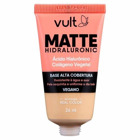 Imagem de Base Líquida Alta Cobertura Vult - Matte Hidraluronic