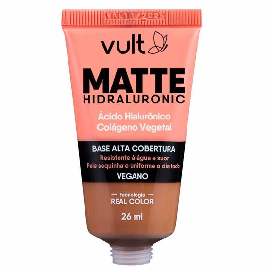 Imagem de Base Líquida Alta Cobertura Vult - Matte Hidraluronic