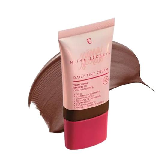 Imagem de Base Líquida Cor 100  Niina Secrets Eudora Daily Tint Cream Semi Matte 25ml