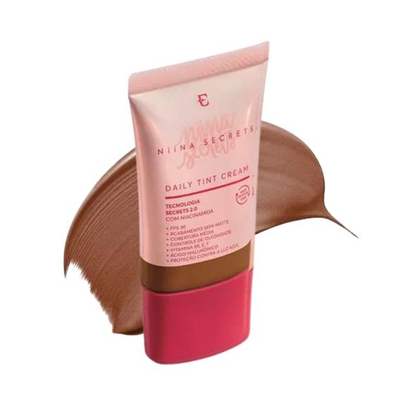 Imagem de Base Líquida Cor 85 Niina Secrets Eudora Daily Tint Cream Semi Matte 25ml