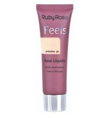 Imagem de Base Líquida Efeito Aveludado Textura Mousse Feels Ruby Rose 29 ml 