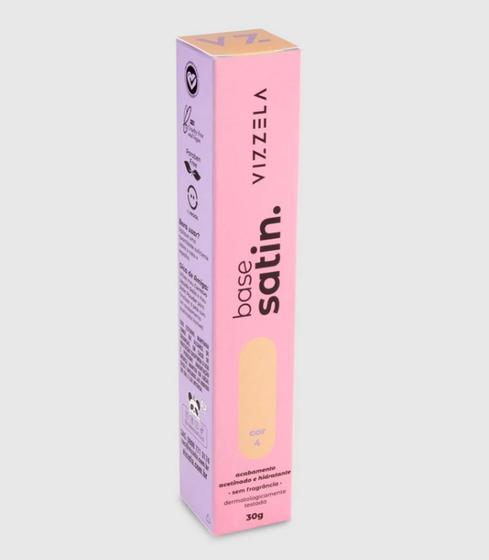 Imagem de Base Líquida Hidratante Satin 30g - Vizzela (Cores)