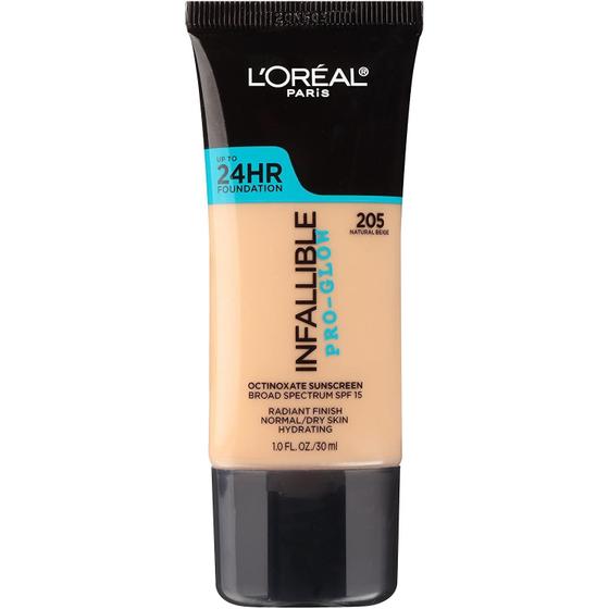 Imagem de Base Líquida L'Oréal Paris Infallible Pro-Glow 24h - 30ml Bege Natural