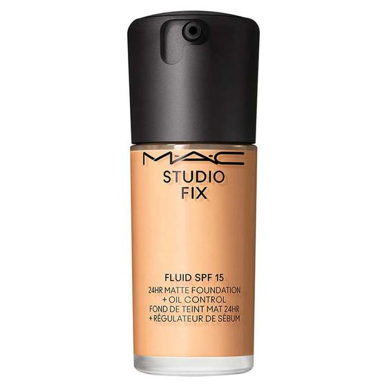 Base Líquida MAC Soft Matte Studio Fix - Tons Médios FPS15 - MAC Imagem de Base Líquida MAC Soft Matte Studio Fix - Tons Médios FPS15