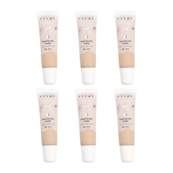 Imagem de Base Liquida Matte Vivai Ref:1028.4.1 - Kit Com 6Un