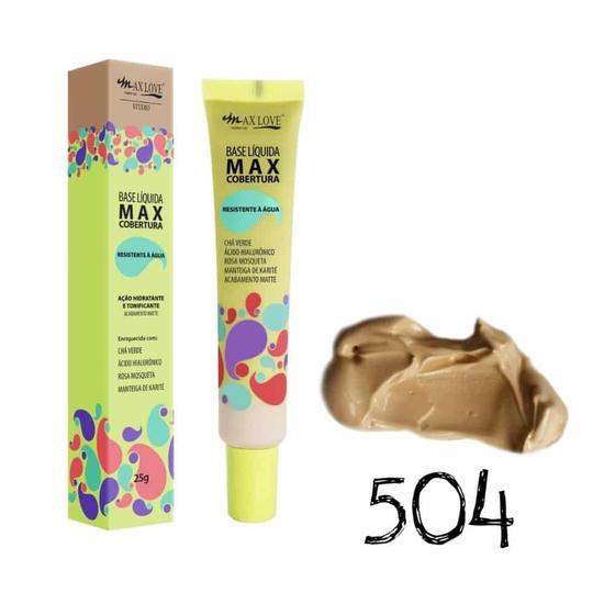 Base Líquida Max Cobertura Matte Resistente à Água Max Love é boa?