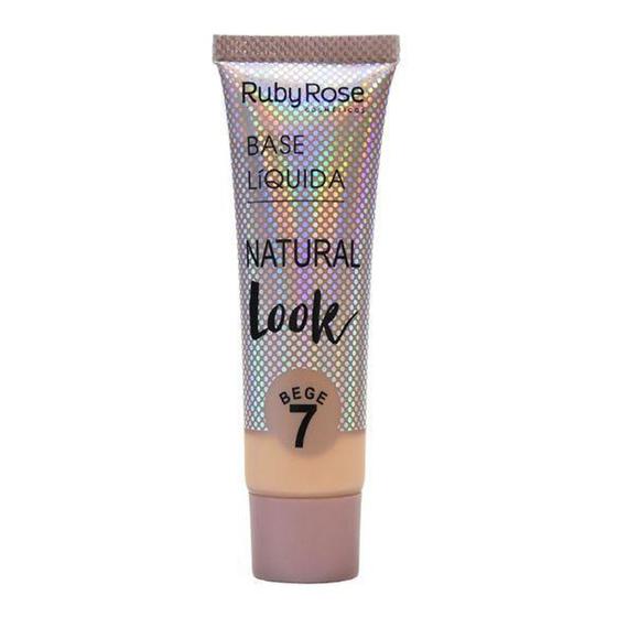 Imagem de Base Líquida Natural Look Bege 7 - Ruby Rose