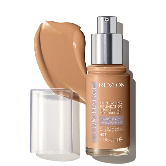 Imagem de Base Líquida Revlon Illuminance 405 Hazel - Com Ácido Hialurônico