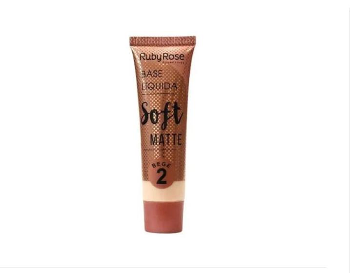 Imagem de Base Líquida Ruby Rose Soft Matte Tom Bege 2 Hb-8050