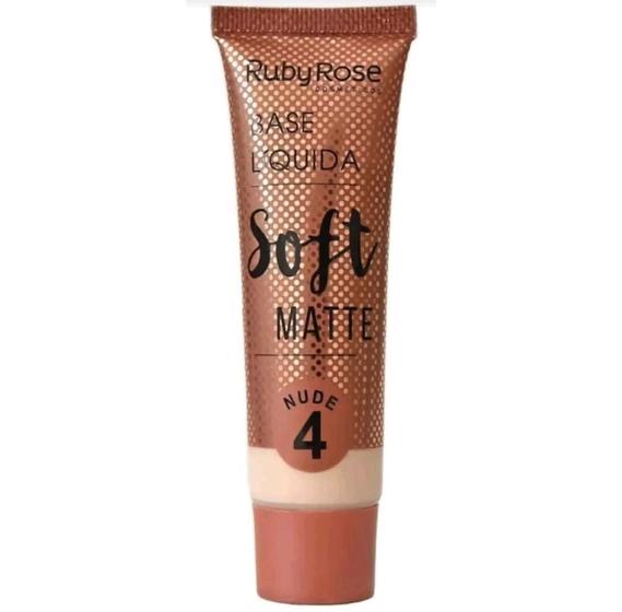 Imagem de Base Líquida Soft Matte Chocolate HB8050 Ruby Rose