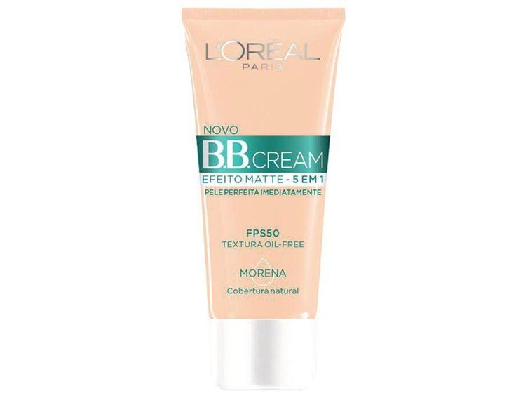 Base Loreal Paris BB Cream 5 em 1 Líquida - Morena FPS 50 30g Menor preço em Base Loreal Paris BB Cream 5 em 1 Líquida - Morena FPS 50 30g