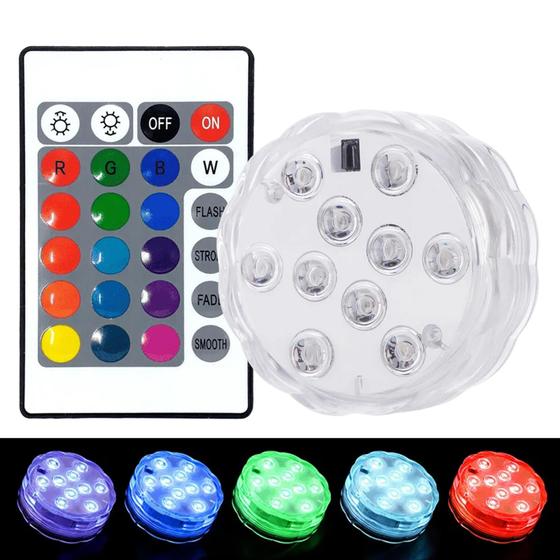 Imagem de Base Luzes Led A Prova Dagua Para Piscina E Aquario Hidromassagem 06323