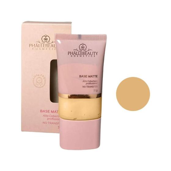 Base Matte com Alta Cobertura Profissional - No Transfer - PhalleBeauty Menor preço em Base Matte com Alta Cobertura Profissional - No Transfer - PhalleBeauty