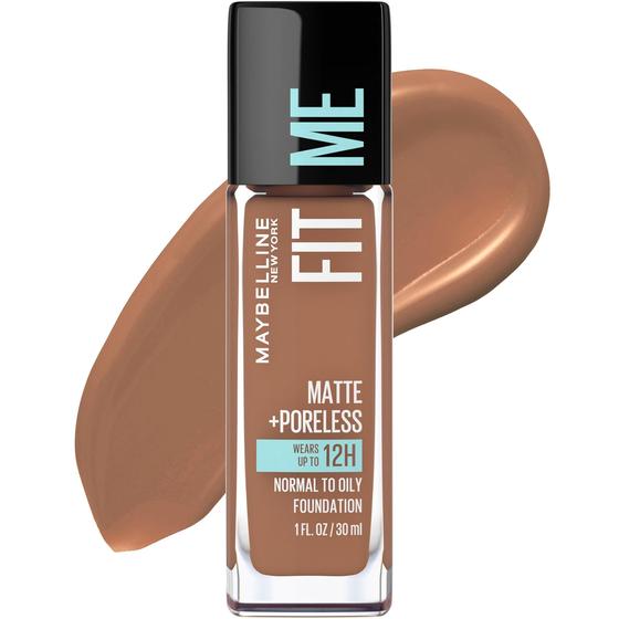 Imagem de Base Maybelline Fit Me Matte + Poreless - Tom Latte (30ml)