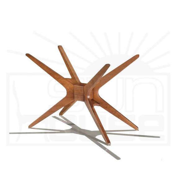 Base Mesa de Jantar Quadrada XS cor Nogal 72cm - 18151 Menor preço em Base Mesa de Jantar Quadrada XS cor Nogal 72cm - 18151