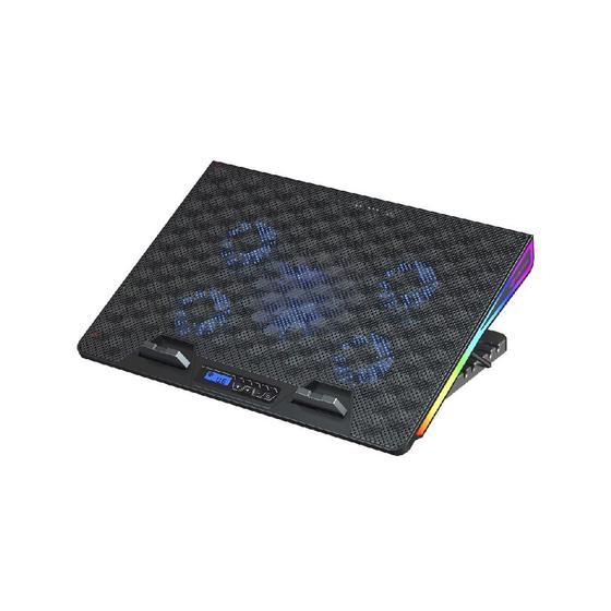 Imagem de Base Notebook Gamer C3Tech NBC-510BK 17,3" RGB USB 2.0 Fan C/Regulagem Altura - Preto