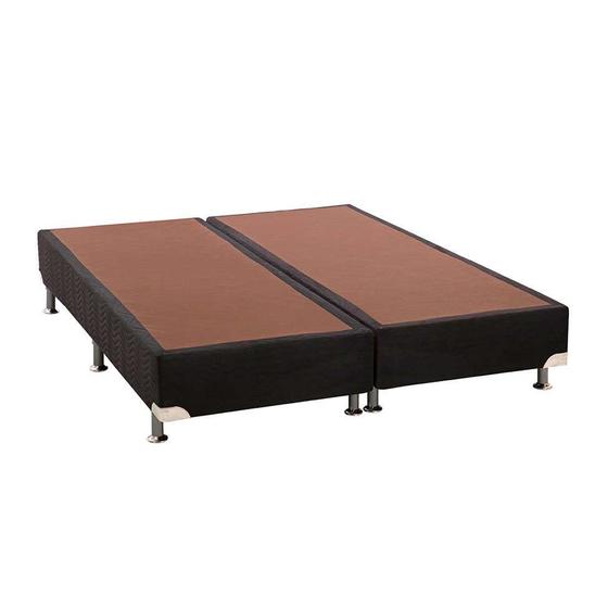 Base para Cama Box Queen Camurça II Preta Menor preço em Base para Cama Box Queen Camurça II Preta