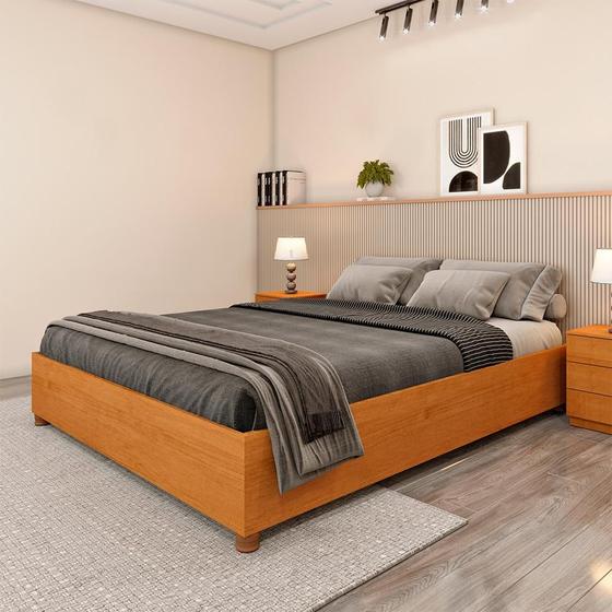 Imagem de Base para Cama Box Queen Mônaco (35x164x203 cm) Cinamomo