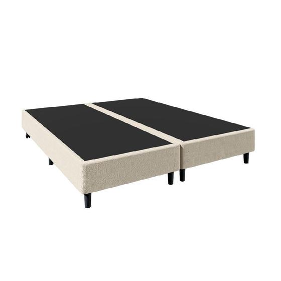 Base para Cama Box Queen Stella (40x158x198) Bege Menor preço em Base para Cama Box Queen Stella (40x158x198) Bege