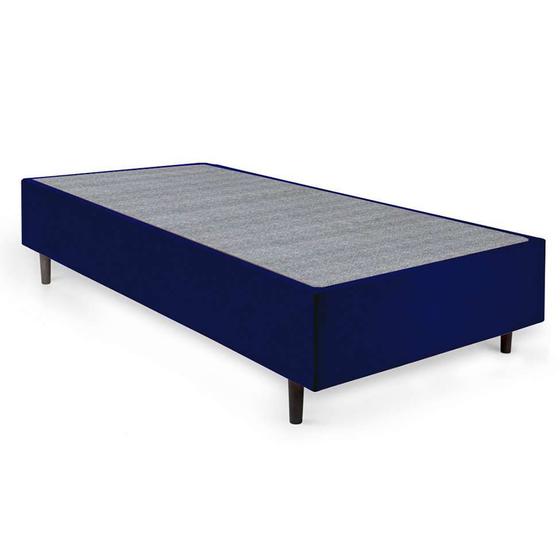 Imagem de Base para Cama Box Solteiro King Guldi (39x96x203) Azul e Cinza