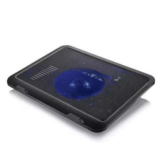 Imagem de Base para notebook até 17", com cooler com LED azul, Preta, AC263  MULTILASER