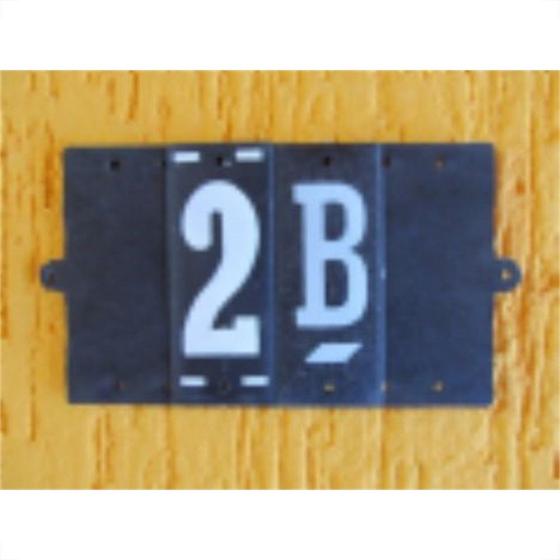Imagem de Base Para Numeros Retangular Pvc Caiado 1  - Kit C/10
