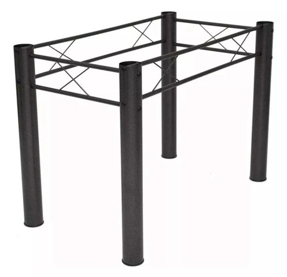 Imagem de Base Perna Pe Mesa Tubular para Tampo 120x80