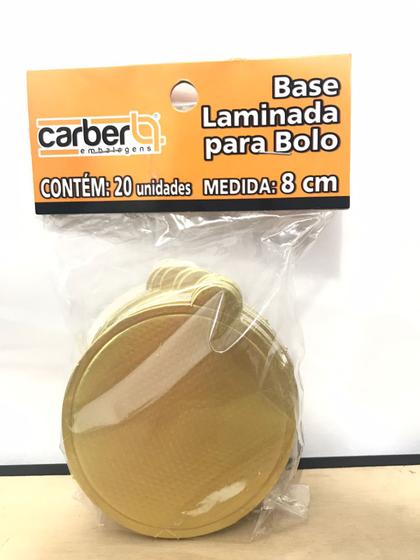 Imagem de Base Redonda Para Doce Dourado 8cm C/20Un - Carber