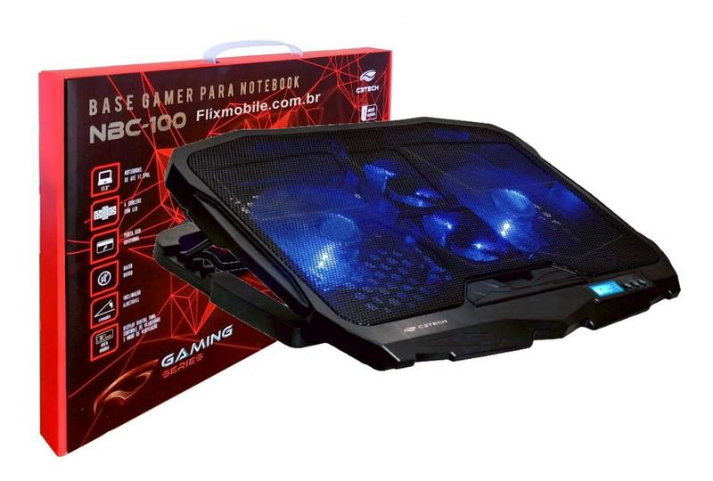 Imagem de Base Refrigerada Com 4 Coolers Para Notebook Gamer