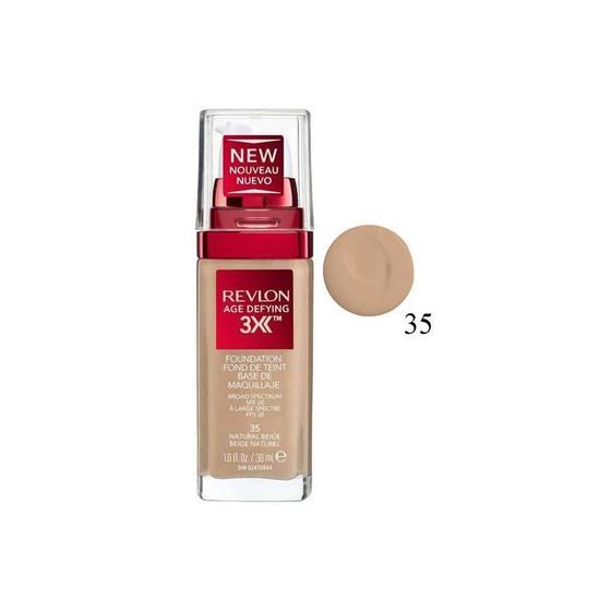 Imagem de Base Revlon Anti-idade 3X 35 Bege Natural 30ml