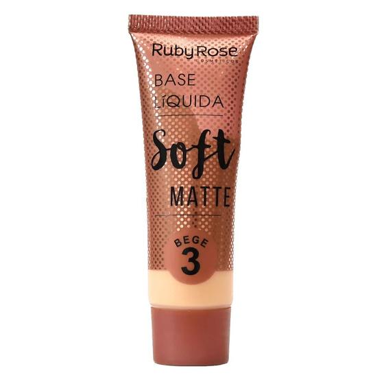 Imagem de Base Ruby Rose Soft Matte Bege