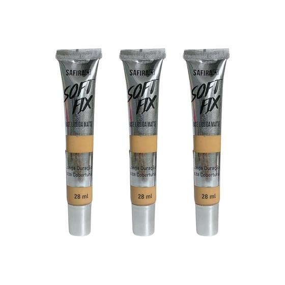 Imagem de Base Safira Liquida Matte N 02 BS65466 - Kit C/ 3un