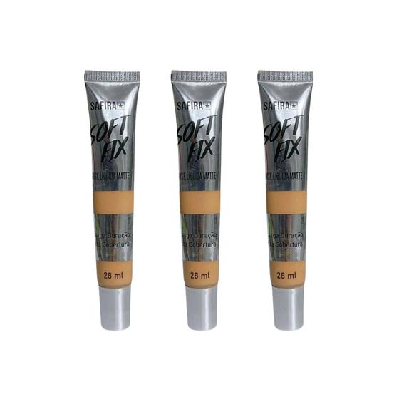 Imagem de Base Safira Liquida Matte N 03 BS65473 - Kit C/ 3un