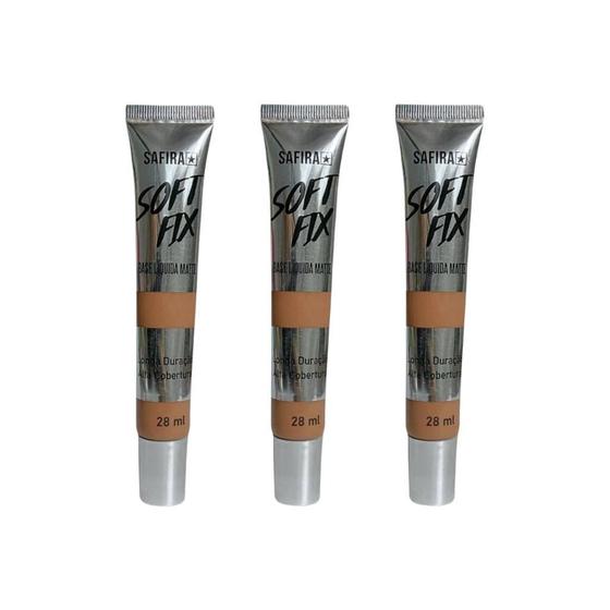 Imagem de Base Safira Liquida Matte N 06 Bs66463 - Kit Com 3Un