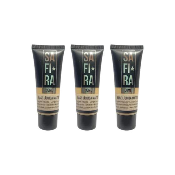 Imagem de Base Safira Liquida Matte N 4 - Kit C/ 3un