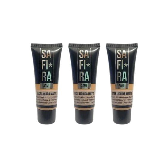 Imagem de Base Safira Liquida Matte N 5 - Kit Com 3Un