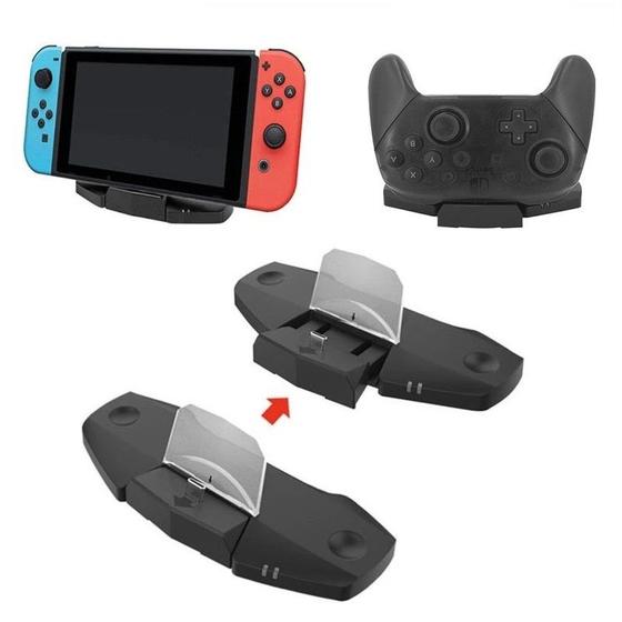 Imagem de Base Suporte Dock Carregador Para Nintendo Switch/Lite/Oled Controle Pro