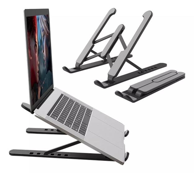 Imagem de Base Suporte Ergonômico Para Notebook Netbook Tablet Dobrável