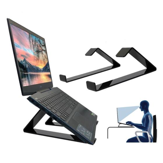 Imagem de Base Suporte Ergonomico Para Notebook Tablet Apoio Portatil Corrige Postura Home Office