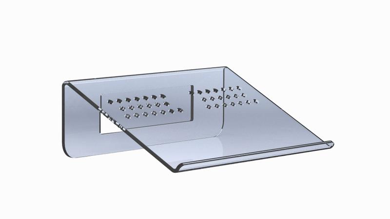Base/suporte Notebook Acrílico Clear Ate 15.6 Com furos Menor preço em Base/suporte Notebook Acrílico Clear Ate 15.6 Com furos