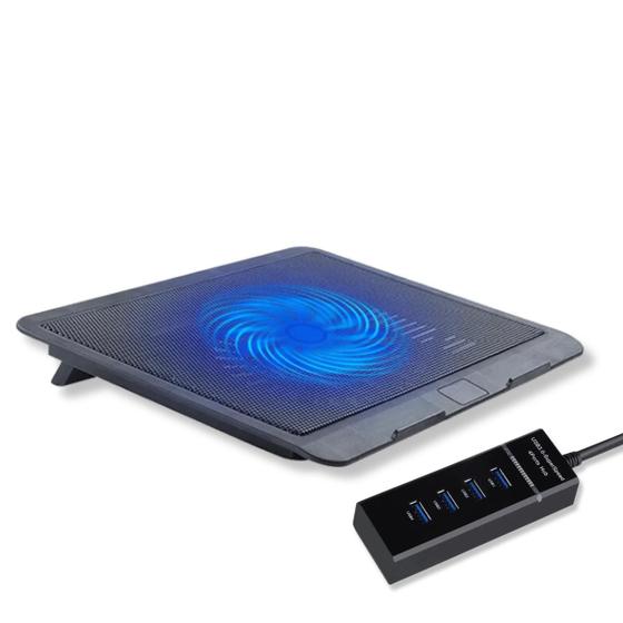 Imagem de Base Suporte Notebook Até 15,6'  1 Cooler Fan  Usb Com HUB