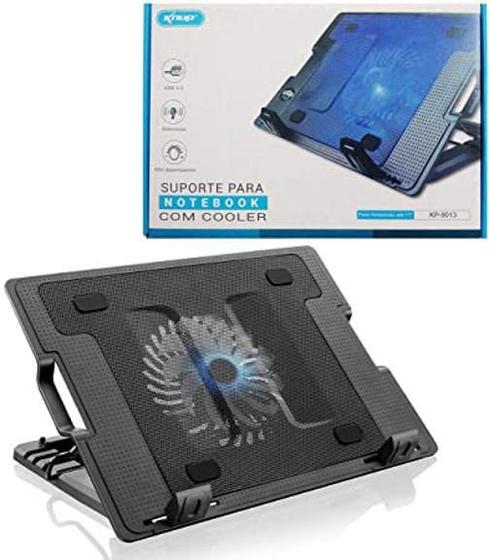 Imagem de Base Suporte Para Notebook Cooler E Iluminação Kp-9013