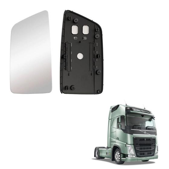 Imagem de Base Vidro Volvo Fh 2015 2016 2017 2018 Convexo Maior - Le