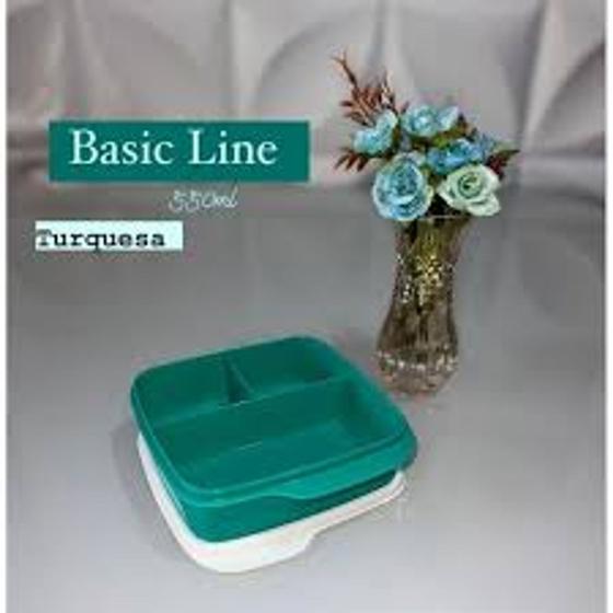 Imagem de Basic Line Com Divisórias Verde 550ml Tupperware
