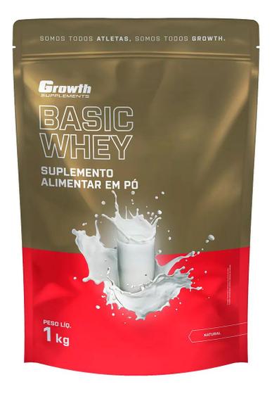 Basic Whey 1kg Growth Supplements - Natural