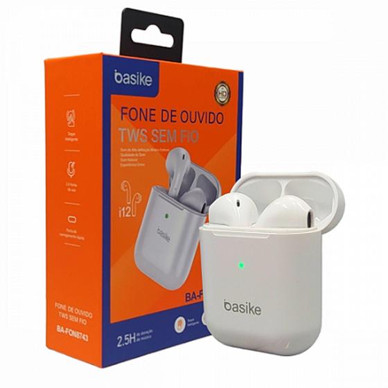 Basike fone de ouvido tws sem fio - Basaki Menor preço em Basike fone de ouvido tws sem fio - Basaki